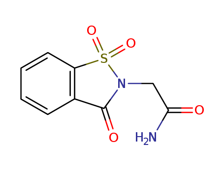 3-Oxo-1,2-benzisothiazoline-2-acetamide 1,1-dioxide