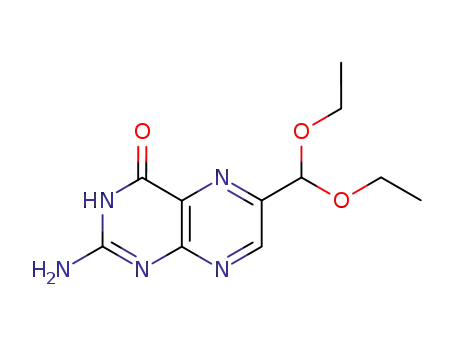Molecular Structure of 4227-30-9 (2-amino-6-diethoxymethyl-3<i>H</i>-pteridin-4-one)