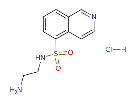 Molecular Structure of 116970-50-4 (N-(2-aminoethyl)isoquinoline-5-sulfonamide hydrochloride)