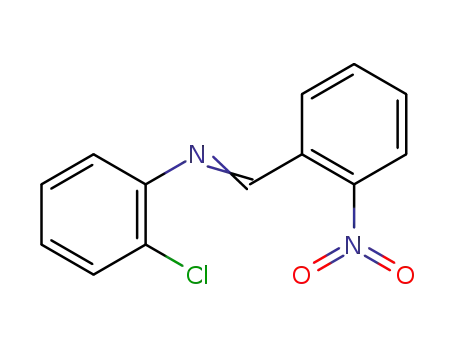 Benzenamine, 2-chloro-N-[(2-nitrophenyl)methylene]-