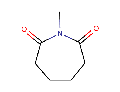 Molecular Structure of 19519-86-9 (1H-Azepine-2,7-dione, tetrahydro-1-methyl-)