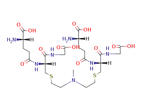 Molecular Structure of 124605-74-9 ((S)-2-Amino-4-[(R)-2-[2-({2-[(R)-2-((S)-4-amino-4-carboxy-butyrylamino)-2-(carboxymethyl-carbamoyl)-ethylsulfanyl]-ethyl}-methyl-amino)-ethylsulfanyl]-1-(carboxymethyl-carbamoyl)-ethylcarbamoyl]-butyric acid)