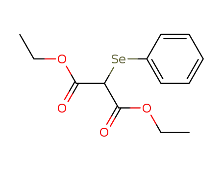 Molecular Structure of 89046-37-7 (Propanedioic acid, (phenylseleno)-, diethyl ester)
