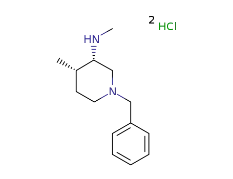 Molecular Structure of 477600-68-3 ((3S,4S)-1-benzyl-N,4-dimethylpiperidin-3-amine hydrochloride)