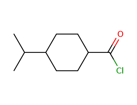 Molecular Structure of 100597-38-4 (4-iso-propylcyclohexanecarbonyl chloride)