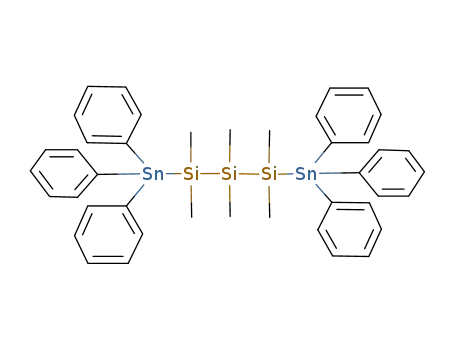 (C<sub>6</sub>H<sub>5</sub>)3Sn(Si(CH<sub>3</sub>)2)3Sn(C<sub>6</sub>H<sub>5</sub>)3