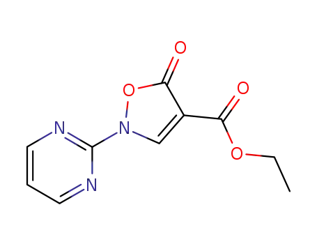 Molecular Structure of 100422-78-4 (ethyl 5-oxo-2-(pyrimidin-2-yl)-2,5-dihydroisoxazole-4-carboxylate)