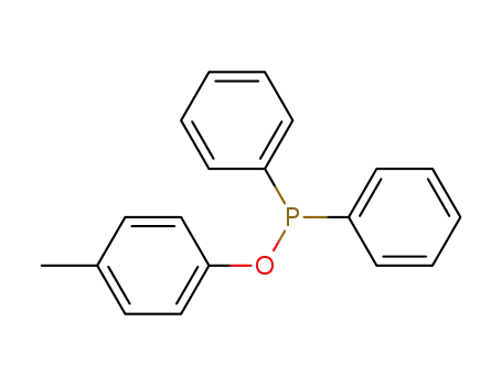Molecular Structure of 83128-15-8 (Phosphinous acid, diphenyl-, 4-methylphenyl ester)