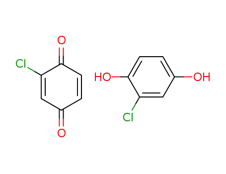 Molecular Structure of 82124-83-2 (chloro-[1,4]benzoquinone; compound of chloroquinone with chlorohydroquinone)