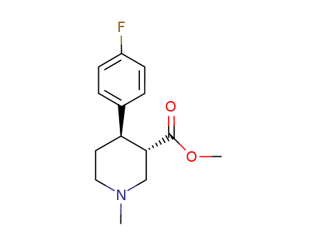 (-)-(3S,4R)-4-(4-fluoro-phenyl)-1-methyl-piperidine-3-carboxylic acid methyl ester