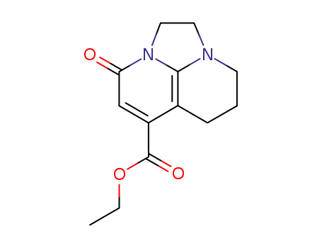 Molecular Structure of 148358-17-2 (4-Oxo-1,2,8,9-tetrahydro-4H,7H-imidazo[1,2,3-ij][1,8]naphthyridine-6-carboxylic acid ethyl ester)