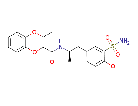 Molecular Structure of 133261-17-3 ((R)-2-(2-ethoxyphenoxy)-N-[2-(4-methoxy-3-aminosulfonyl-phenyl)-1-methyl-ethyl]-acetamide)
