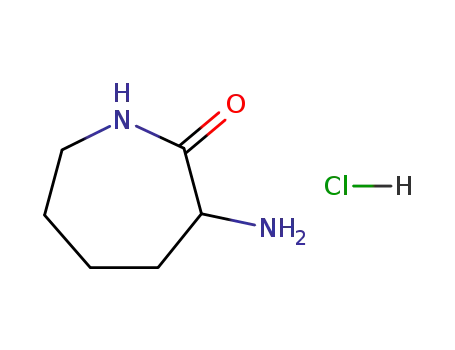 Molecular Structure of 29426-64-0 (DL-alpha-Amino-epsilon-caprolactam hydrochloride)
