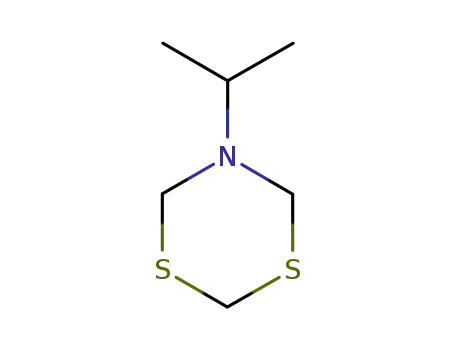 Molecular Structure of 34866-41-6 (4H-1,3,5-Dithiazine,dihydro-5-(1-methylethyl)-(9CI))