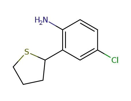 Benzenamine, 4-chloro-2-(tetrahydro-2-thienyl)-