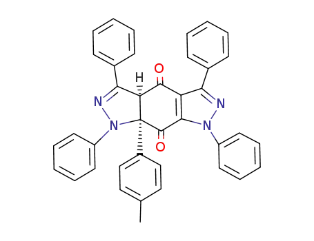 (3aS,8aR)-1,3,5,7-Tetraphenyl-8a-p-tolyl-3a,8a-dihydro-1H,7H-benzo[1,2-c;5,4-c']dipyrazole-4,8-dione