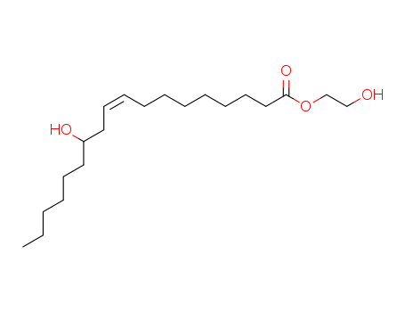 9-Octadecenoic acid,12-hydroxy-, 2-hydroxyethyl ester, (9Z,12R)-