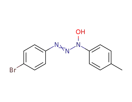 Molecular Structure of 41565-47-3 (3-(4-bromo-phenyl)-1-<i>p</i>-tolyl-triazen-1-ol)