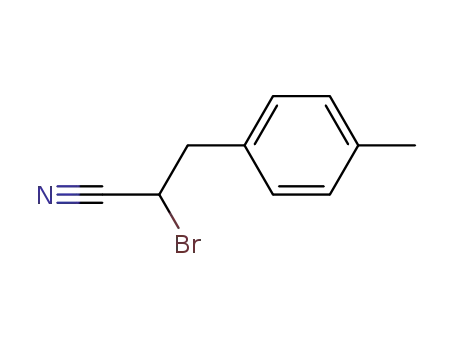 Molecular Structure of 62448-29-7 (2-BROMO-3-(4-METHYLPHENYL)PROPANENITRILE)