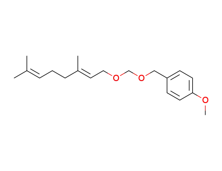 Molecular Structure of 118617-87-1 (1-((E)-3,7-Dimethyl-octa-2,6-dienyloxymethoxymethyl)-4-methoxy-benzene)