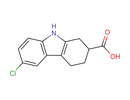 (±)-6-chloro-2,3,4,9-tetrahydrocarbazole-2-carboxylic acid