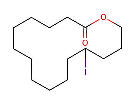Molecular Structure of 118072-05-2 (12-iodopentadecan-15-olide)