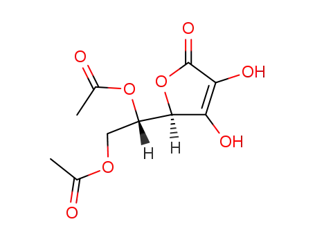 Molecular Structure of 10583-73-0 (5,6-diacetoxy-L-ascorbic acid)