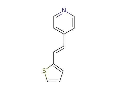 Molecular Structure of 66417-75-2 (Pyridine, 4-[2-(2-thienyl)ethenyl]-, (E)-)