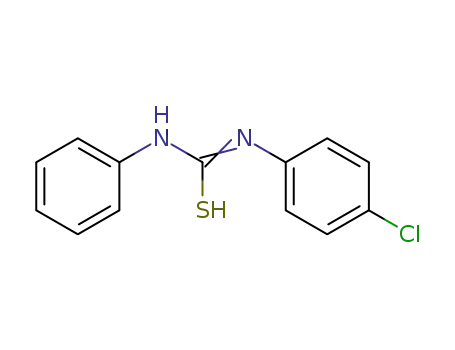 Molecular Structure of 7392-67-8 (1-(4-CHLOROPHENYL)-3-PHENYL-2-THIOUREA)