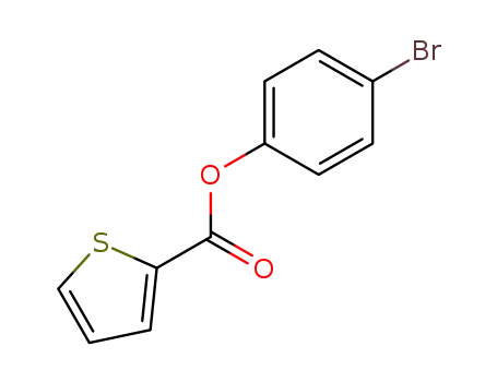 Molecular Structure of 91635-19-7 (4-bromophenyl 2-thiophenecarboxylate)