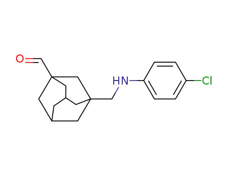 Molecular Structure of 1287287-13-1 (3-(4-chlorophenylaminomethyl)adamantane-1-carbaldehyde)