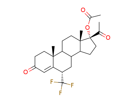 (6S,10R,13S,17S)-17-acetyl-17-hydroxy-10,13-dimethyl-6-(trifluoromethyl)-2,6,7,8,9,11,12,14,15,16-decahydro-1H-cyclopenta[a]phenanthren-3-one