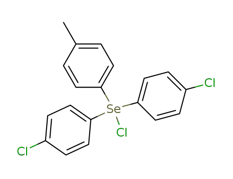 Molecular Structure of 127356-68-7 (bis(4-chlorophenyl)(4-methylphenyl)-selenonium chloride)