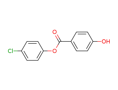 Molecular Structure of 50687-75-7 (Benzoic acid, 4-hydroxy-, 4-chlorophenyl ester)