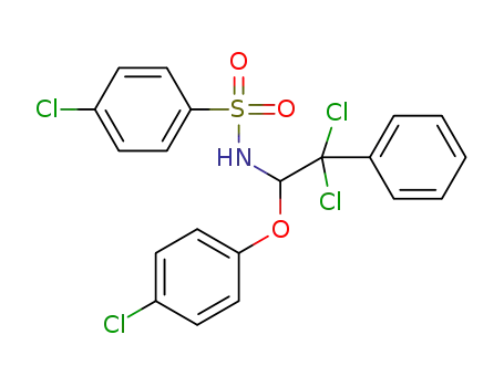 Molecular Structure of 1329689-03-3 (4-chloro-N-[2,2-dichloro-1-(4-chlorophenoxy)-2-phenylethyl]benzenesulfonamide)