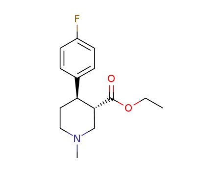 Molecular Structure of 858938-15-5 ((+/-)-trans-4-(4-fluorophenyl)-1-methyl-2,6-dioxo-piperidine-3-carboxylic acid ethyl ester)