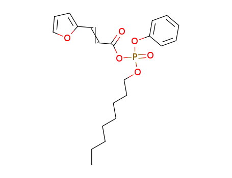 Molecular Structure of 140138-20-1 (diphenyl 3-(2-furyl) acrylyl phosphate)