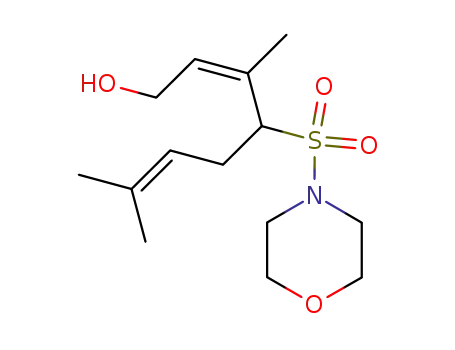 Molecular Structure of 74323-42-5 (morpholide of 1-hydroxy-3,7-dimethylocta-2Z,6-diene-4-sulfonic acid)