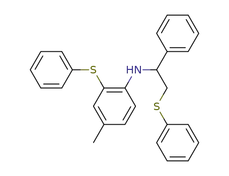 Benzenemethanamine,
N-[4-methyl-2-(phenylthio)phenyl]-a-[(phenylthio)methyl]-