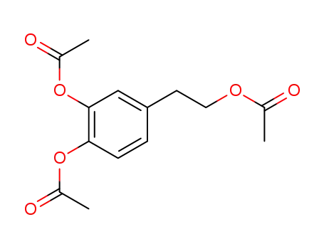 Molecular Structure of 86214-97-3 (2-(3,4-diacetoxyphenyl)-ethyl acetate)