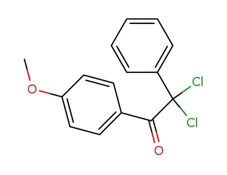 Molecular Structure of 108791-37-3 (2,2-dichloro-1-(4-methoxyphenyl)-2-phenylethanone)