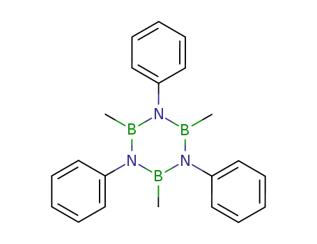 Molecular Structure of 747-80-8 (2,4,6-trimethyl-1,3,5-triphenylborazine)