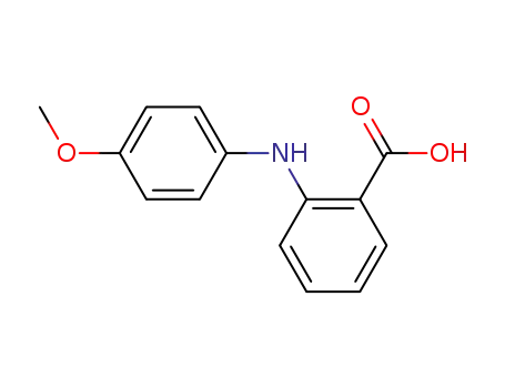 Molecular Structure of 13501-67-2 (2-(4-METHOXY-PHENYLAMINO)-BENZOIC ACID)