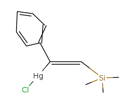 Molecular Structure of 156994-84-2 (1-trimethylsilyl-2-phenyl-2-chloromercuri-ethene)