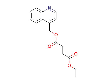 Molecular Structure of 251922-71-1 (ethyl 4-quinolylmethyl butanedioate)