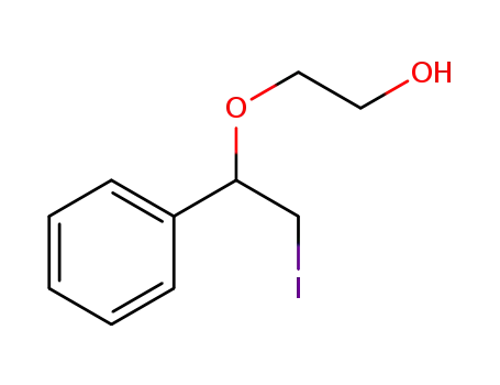 Molecular Structure of 1423021-94-6 (2-(2-iodo-1-phenylethoxy)ethanol)