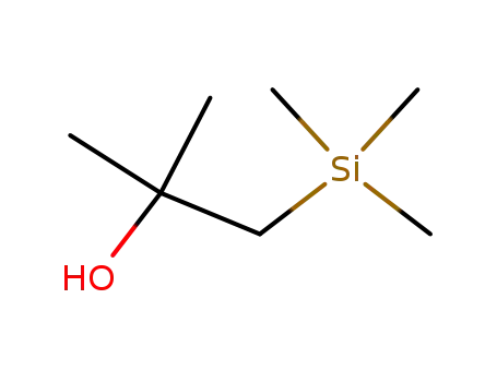 Molecular Structure of 18387-31-0 (2-Propanol, 2-methyl-1-(trimethylsilyl)-)