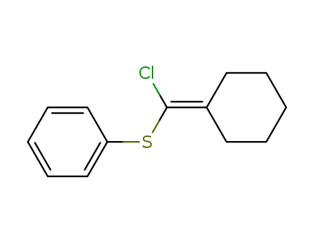 Molecular Structure of 59664-74-3 (Benzene, [(chlorocyclohexylidenemethyl)thio]-)