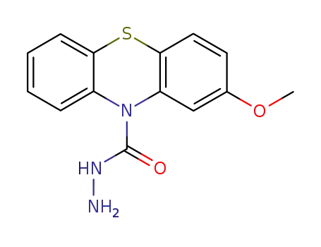 Molecular Structure of 115423-08-0 (2-Methoxy-phenothiazine-10-carboxylic acid hydrazide)