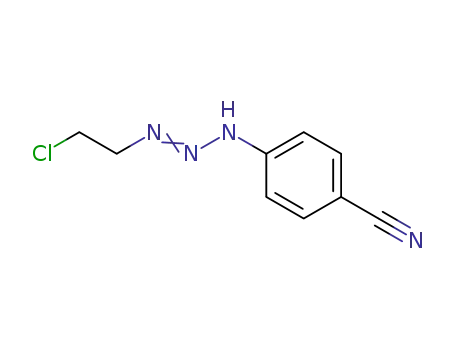 Molecular Structure of 78604-19-0 (4-[(2E)-3-(2-chloroethyl)triaz-2-en-1-yl]benzonitrile)